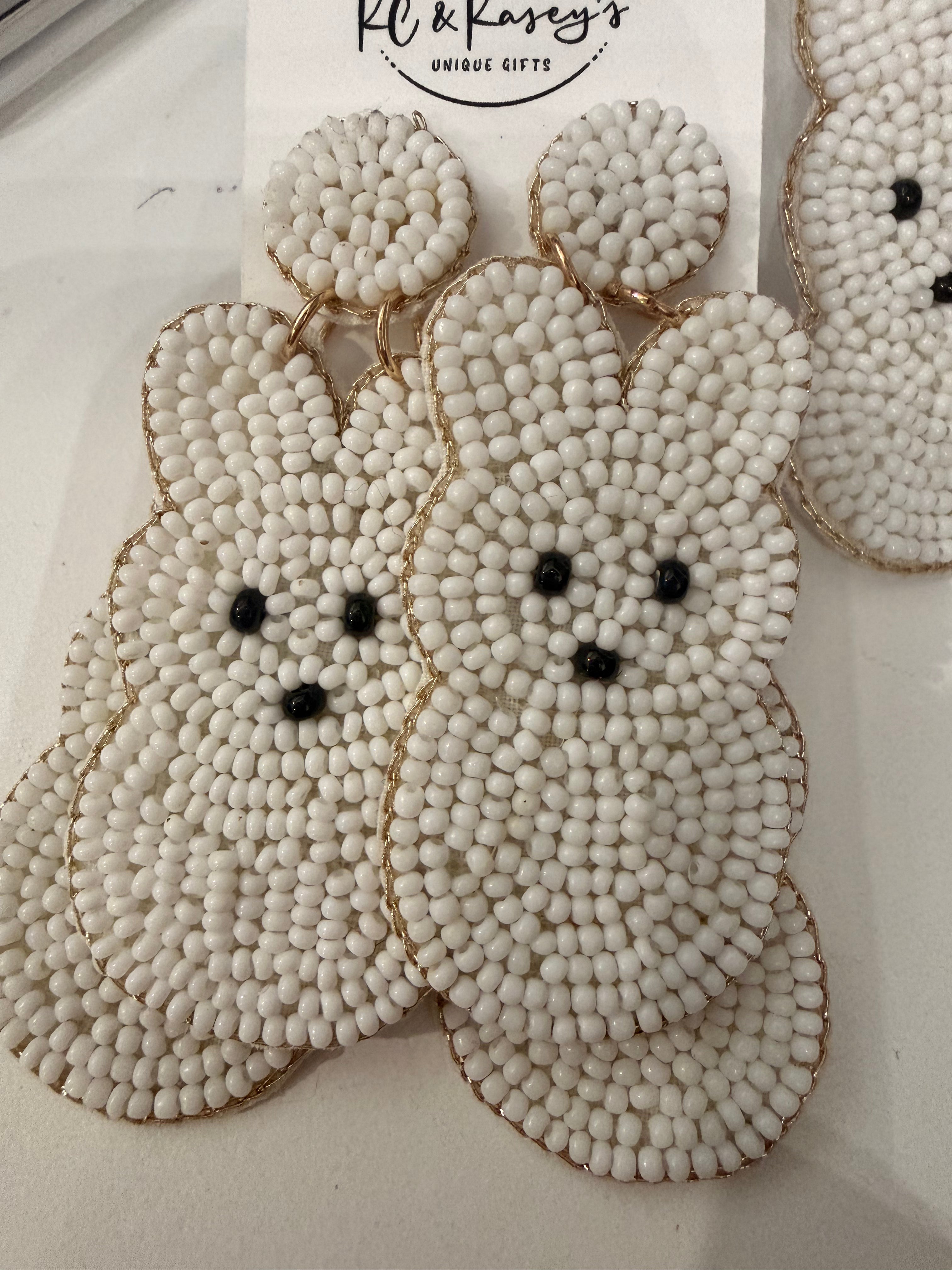 Beaded Easter Earrings