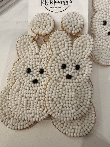 Beaded Easter Earrings