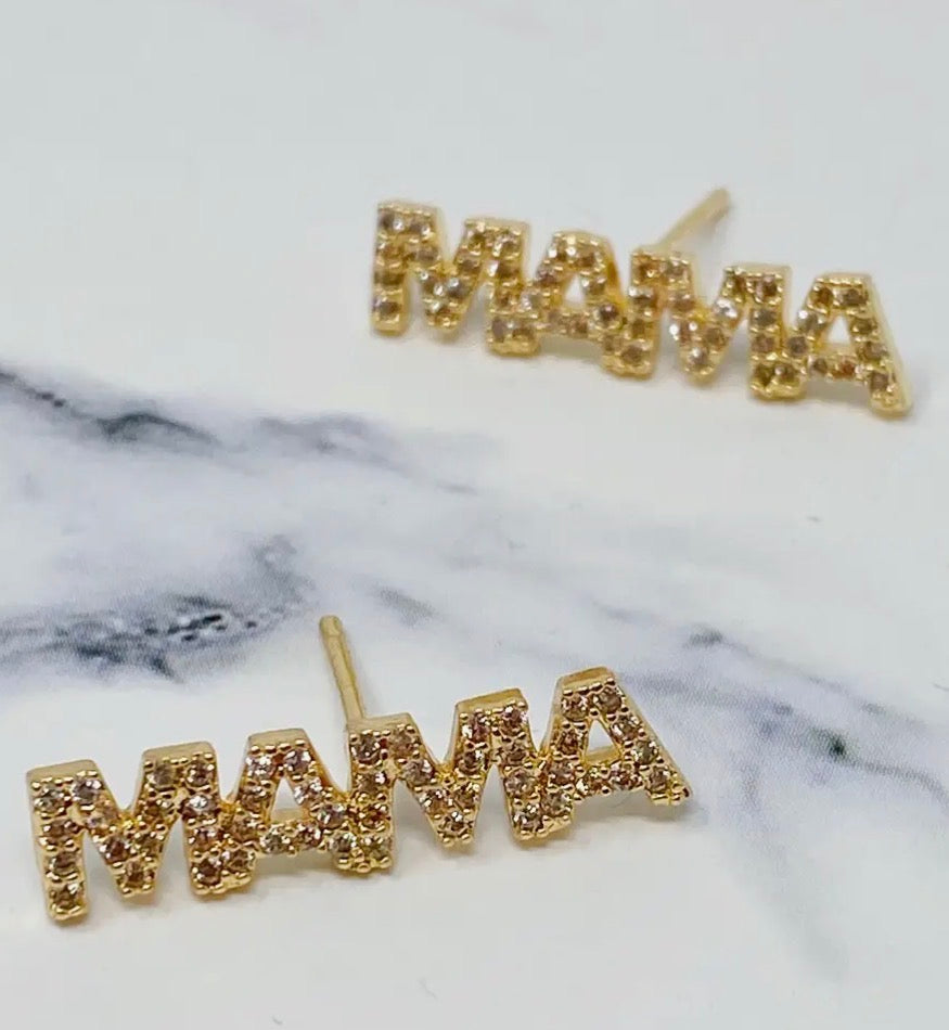 MAMA Stud Earrings