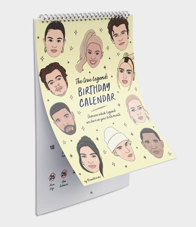 Calendar- Celebrity Birthday