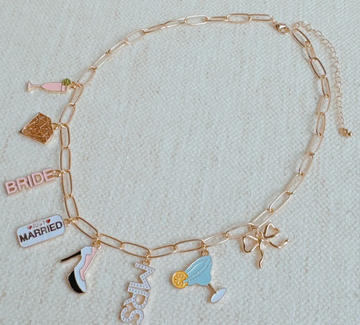 Mrs. Bride Charm Necklace