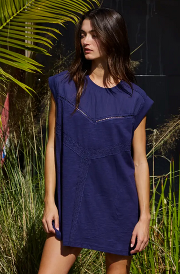 Knit Cotton Mini Dress/Tunic